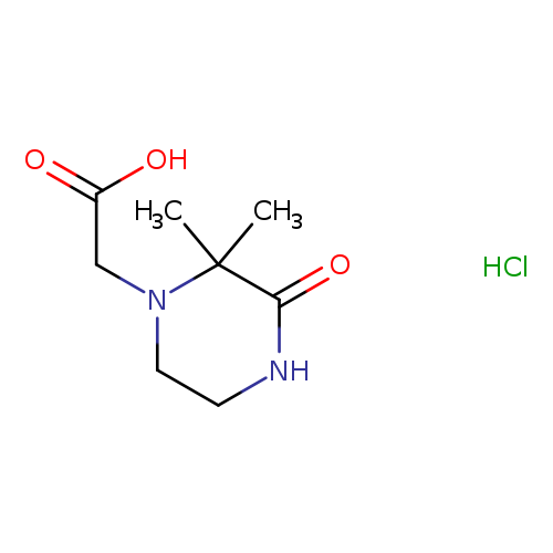 (2,2-dimethyl-3-oxo-1-piperazinyl)acetic acid hydrochloride