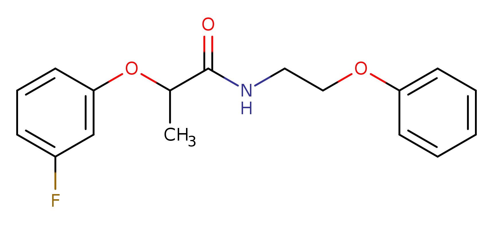 2-(3-fluorophenoxy)-N-(2-phenoxyethyl)propanamide