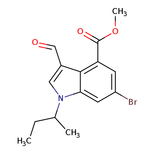 Methyl 6-bromo-1-(sec-butyl)-3-formyl-1H-indole-4-carboxylate