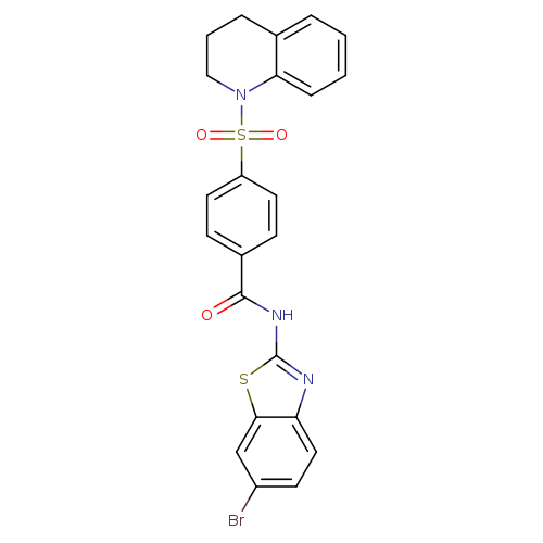 N-(6-bromo-1,3-benzothiazol-2-yl)-4-(1,2,3,4-tetrahydroquinoline-1-sulfonyl)benzamide