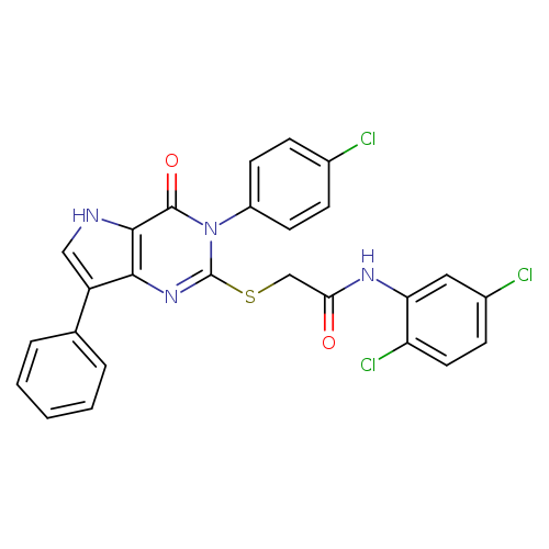 2-{[3-(4-chlorophenyl)-4-oxo-7-phenyl-3H,4H,5H-pyrrolo[3,2-d]pyrimidin-2-yl]sulfanyl}-N-(2,5-dichlorophenyl)acetamide