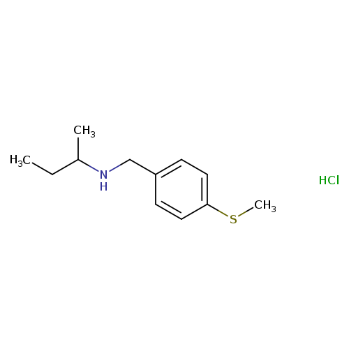 (butan-2-yl)({[4-(methylsulfanyl)phenyl]methyl})amine hydrochloride