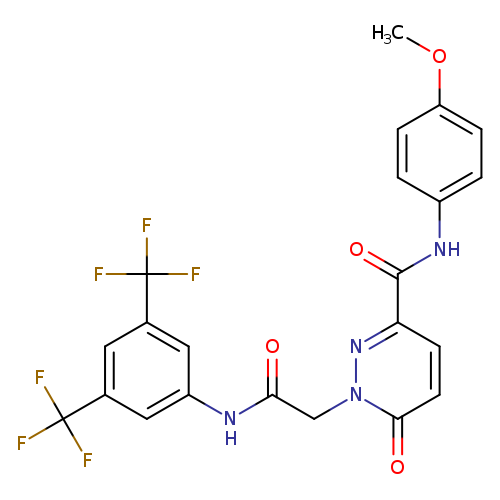1-({[3,5-bis(trifluoromethyl)phenyl]carbamoyl}methyl)-N-(4-methoxyphenyl)-6-oxo-1,6-dihydropyridazine-3-carboxamide