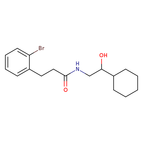 3-(2-bromophenyl)-N-(2-cyclohexyl-2-hydroxyethyl)propanamide