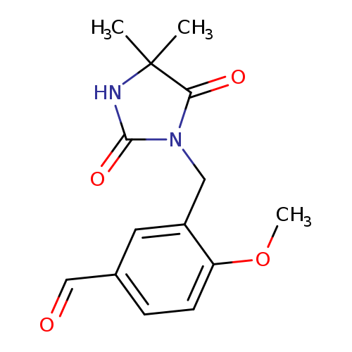 3-[(4,4-Dimethyl-2,5-dioxoimidazolidin-1-yl)methyl]-4-methoxybenzaldehyde