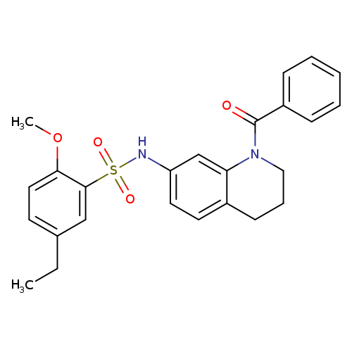 N-(1-benzoyl-1,2,3,4-tetrahydroquinolin-7-yl)-5-ethyl-2-methoxybenzene-1-sulfonamide