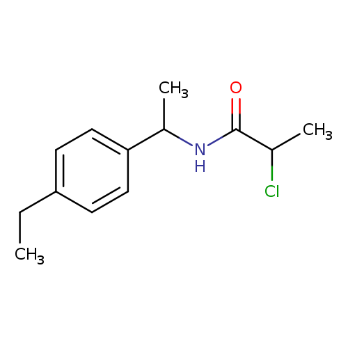 2-chloro-N-[1-(4-ethylphenyl)ethyl]propanamide