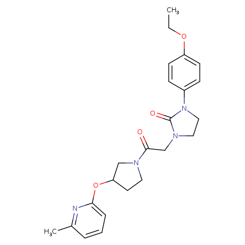1-(4-ethoxyphenyl)-3-(2-{3-[(6-methylpyridin-2-yl)oxy]pyrrolidin-1-yl}-2-oxoethyl)imidazolidin-2-one