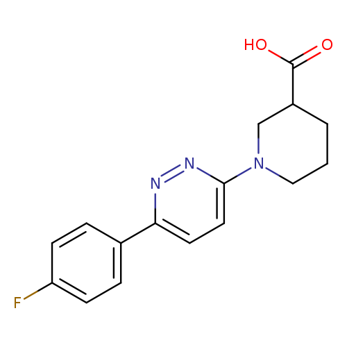 1-[6-(4-fluorophenyl)pyridazin-3-yl]piperidine-3-carboxylic acid