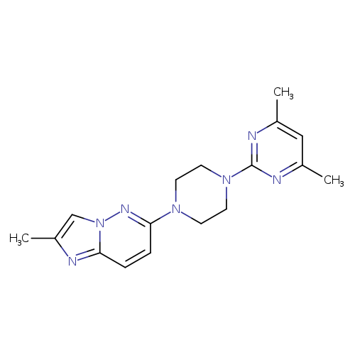 4,6-dimethyl-2-(4-{2-methylimidazo[1,2-b]pyridazin-6-yl}piperazin-1-yl)pyrimidine