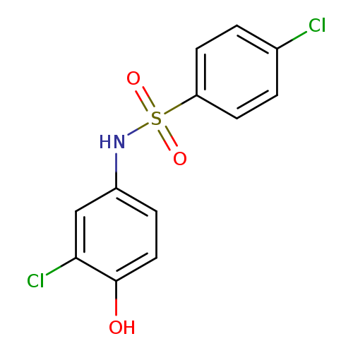 Benzenesulfonamide, 4-chloro-N-(3-chloro-4-hydroxyphenyl)-