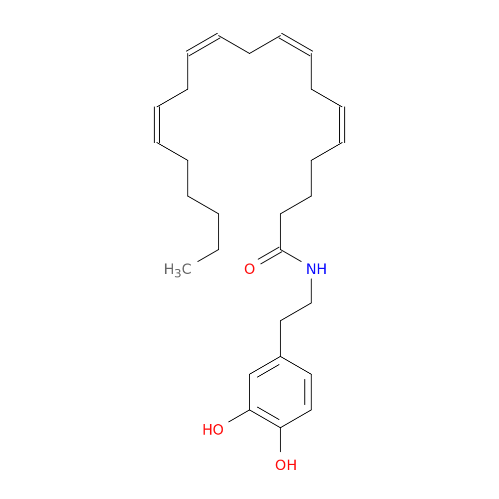 (5Z,8Z,11Z,14Z)-N-[2-(3,4-Dihydroxyphenyl)ethyl]-5,8,11,14-eicosatetraenamide