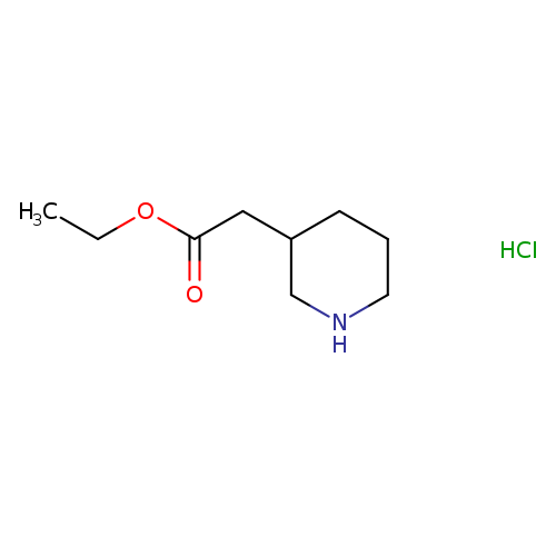 3-Piperidineacetic acid, ethyl ester, hydrochloride (1:1)