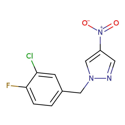 1-[(3-chloro-4-fluorophenyl)methyl]-4-nitro-1H-pyrazole
