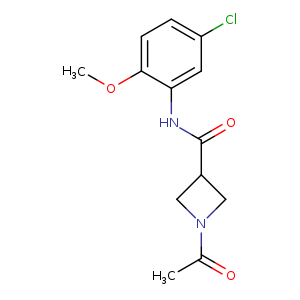 1-acetyl-N-(5-chloro-2-methoxyphenyl)azetidine-3-carboxamide