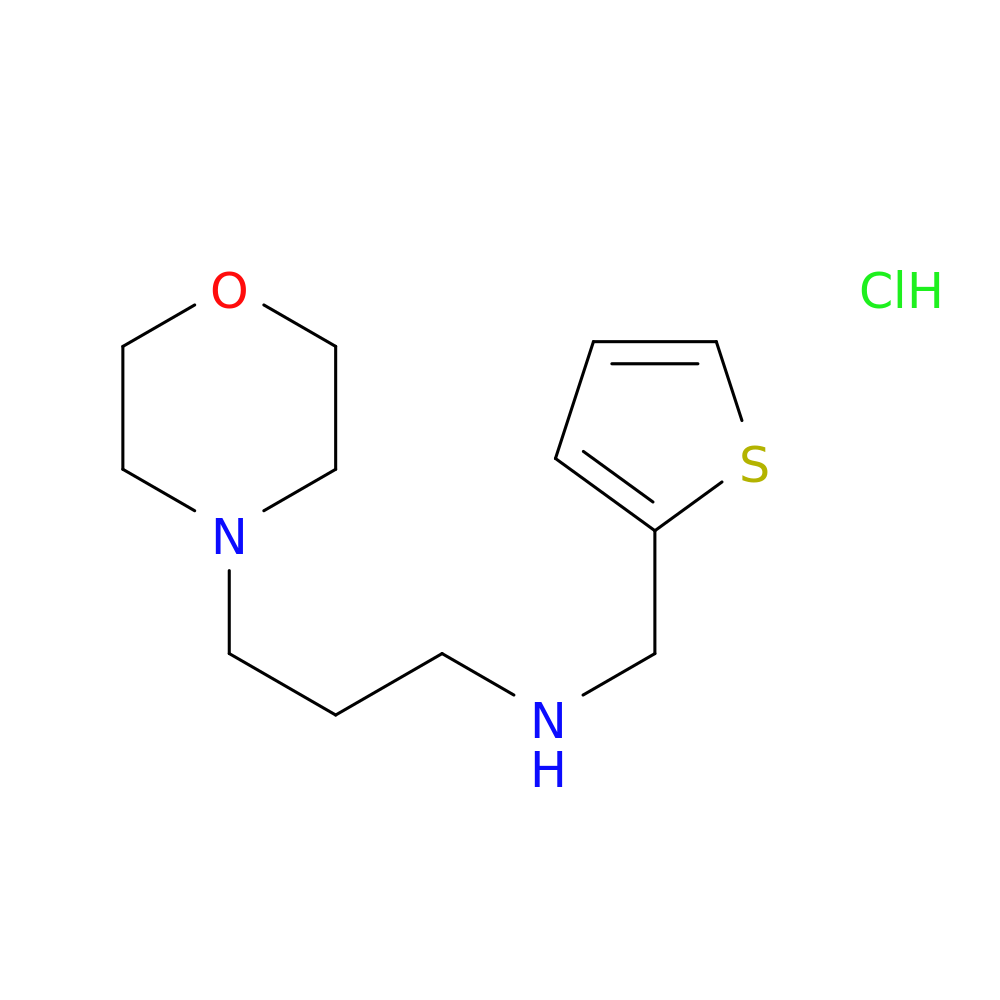 N-(3-Morpholin-4-ylpropyl)-n-(thien-2-ylmethyl)amine, HCl