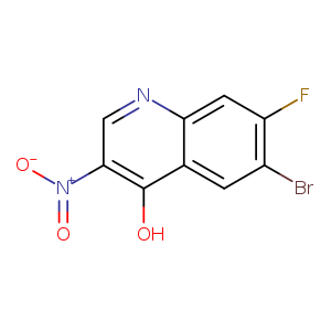 4-Quinolinol, 6-bromo-7-fluoro-3-nitro-