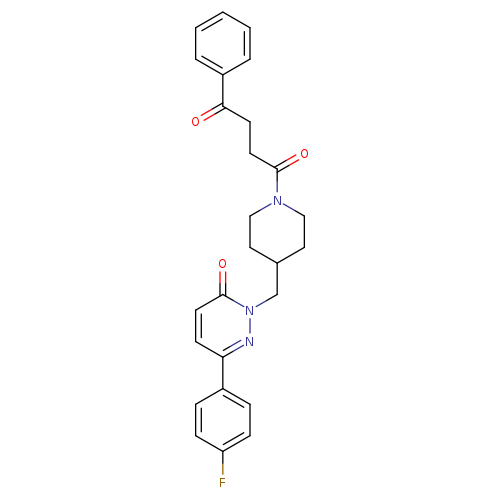 1-(4-{[3-(4-fluorophenyl)-6-oxo-1,6-dihydropyridazin-1-yl]methyl}piperidin-1-yl)-4-phenylbutane-1,4-dione