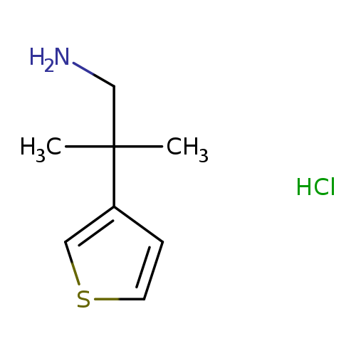 2-methyl-2-(thiophen-3-yl)propan-1-aminehydrochloride