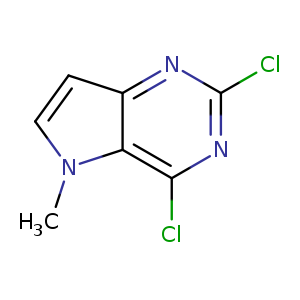 5H-Pyrrolo[3,2-d]pyrimidine, 2,4-dichloro-5-methyl-