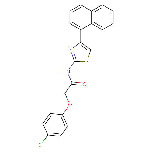 2-(4-chlorophenoxy)-N-[4-(naphthalen-1-yl)-1,3-thiazol-2-yl]acetamide