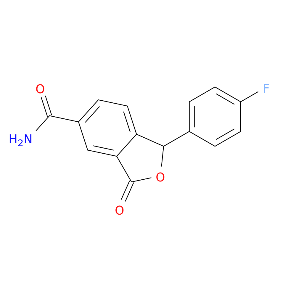 1-(4-Fluorophenyl)-1,3-dihydro-3-oxo-5-isobenzofurancarboxamide