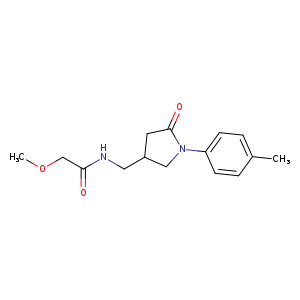2-methoxy-N-{[1-(4-methylphenyl)-5-oxopyrrolidin-3-yl]methyl}acetamide