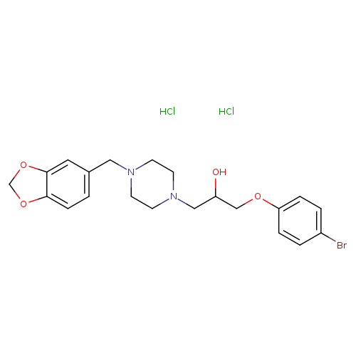1-{4-[(2H-1,3-benzodioxol-5-yl)methyl]piperazin-1-yl}-3-(4-bromophenoxy)propan-2-ol dihydrochloride