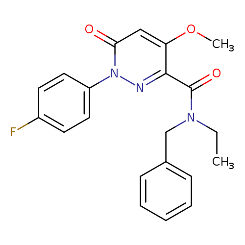 N-benzyl-N-ethyl-1-(4-fluorophenyl)-4-methoxy-6-oxo-1,6-dihydropyridazine-3-carboxamide