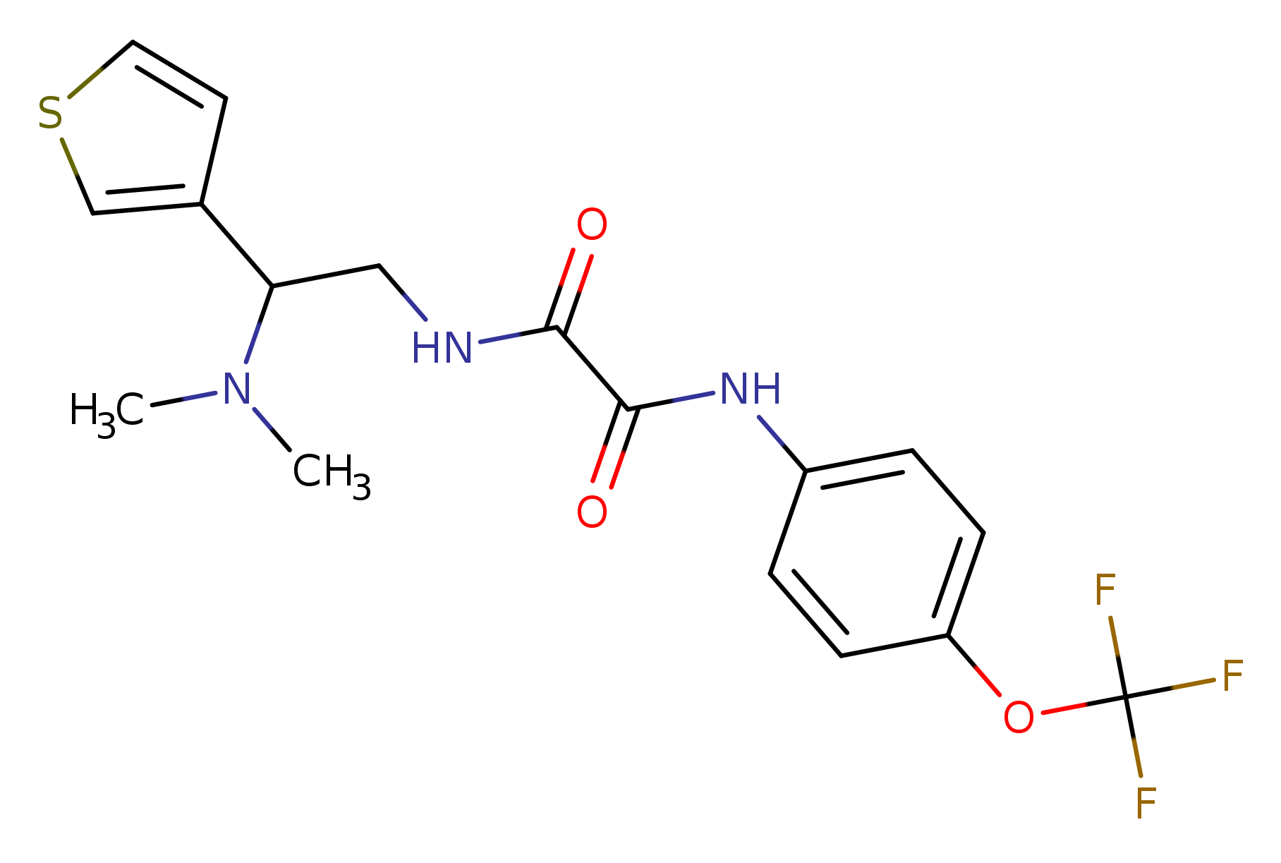 N-[2-(dimethylamino)-2-(thiophen-3-yl)ethyl]-N'-[4-(trifluoromethoxy)phenyl]ethanediamide