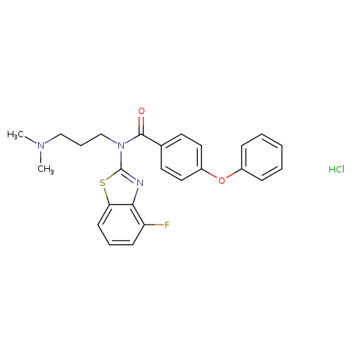 N-[3-(dimethylamino)propyl]-N-(4-fluoro-1,3-benzothiazol-2-yl)-4-phenoxybenzamide hydrochloride