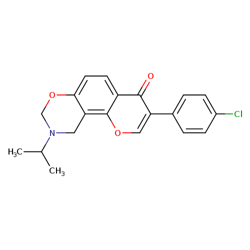 3-(4-chlorophenyl)-9-(propan-2-yl)-4H,8H,9H,10H-chromeno[8,7-e][1,3]oxazin-4-one