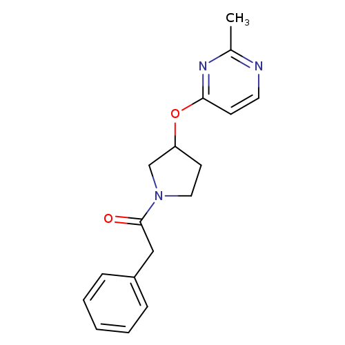1-{3-[(2-methylpyrimidin-4-yl)oxy]pyrrolidin-1-yl}-2-phenylethan-1-one