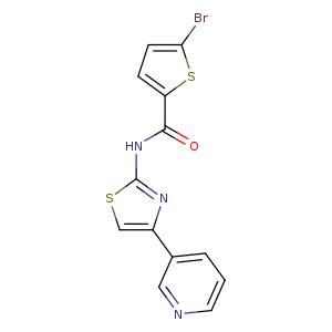 5-bromo-N-[4-(pyridin-3-yl)-1,3-thiazol-2-yl]thiophene-2-carboxamide