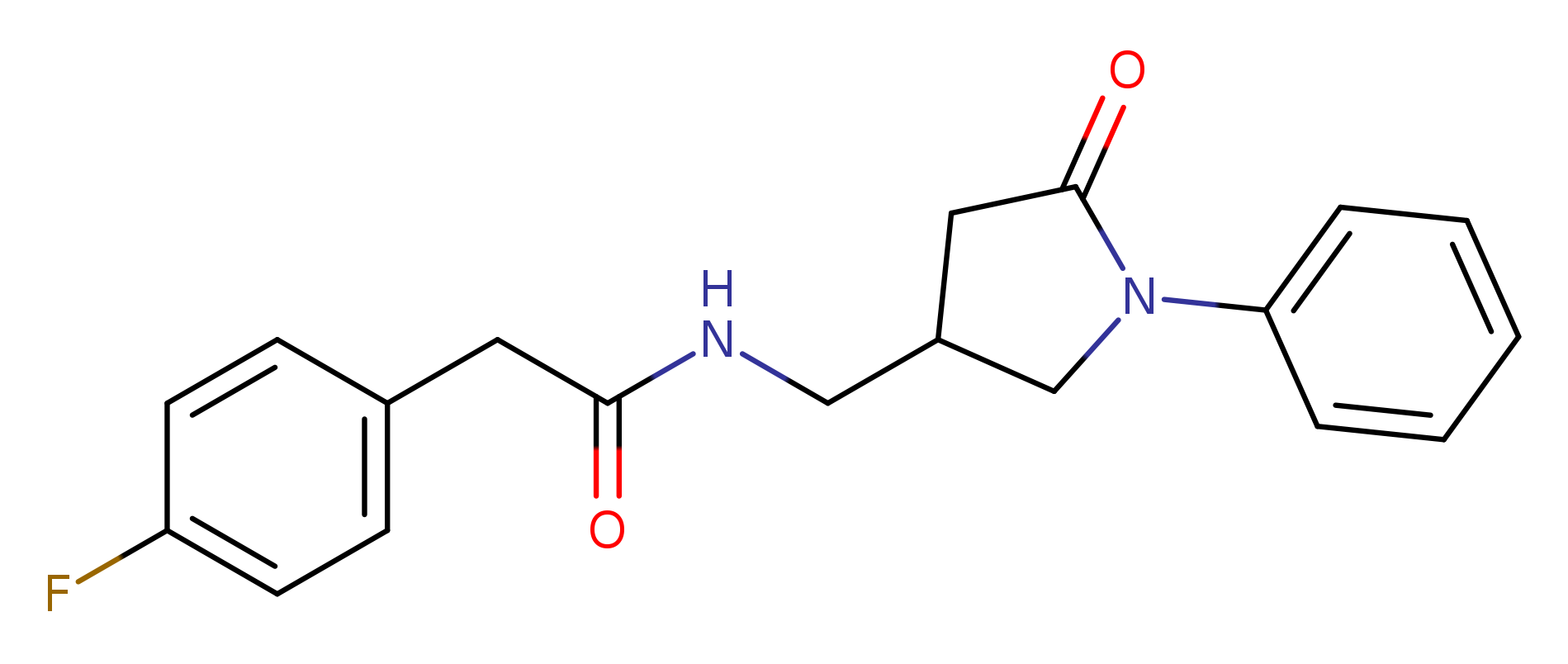2-(4-fluorophenyl)-N-[(5-oxo-1-phenylpyrrolidin-3-yl)methyl]acetamide