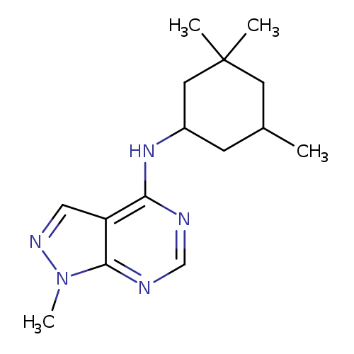 1-methyl-N-(3,3,5-trimethylcyclohexyl)-1H-pyrazolo[3,4-d]pyrimidin-4-amine
