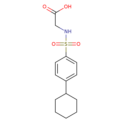 2-(4-cyclohexylbenzenesulfonamido)acetic acid