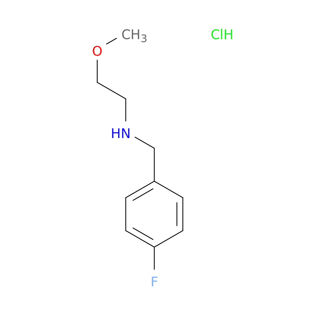 N-(4-fluorobenzyl)-2-methoxyethanamine hydrochloride