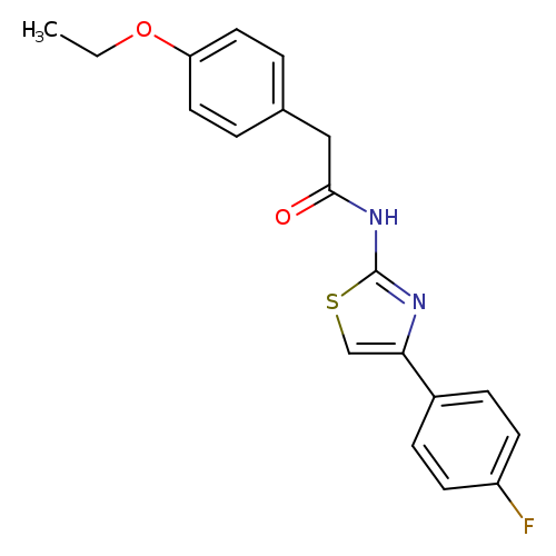 2-(4-ethoxyphenyl)-N-[4-(4-fluorophenyl)-1,3-thiazol-2-yl]acetamide