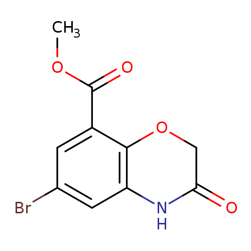 2H-1,4-Benzoxazine-8-carboxylic acid, 6-bromo-3,4-dihydro-3-oxo-, methyl ester