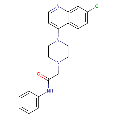 2-[4-(7-chloroquinolin-4-yl)piperazin-1-yl]-N-phenylacetamide