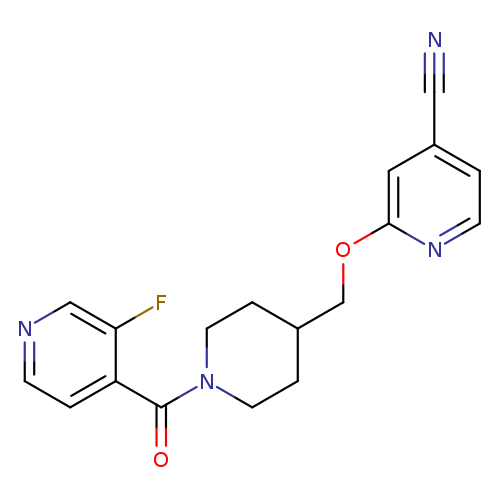 2-{[1-(3-fluoropyridine-4-carbonyl)piperidin-4-yl]methoxy}pyridine-4-carbonitrile
