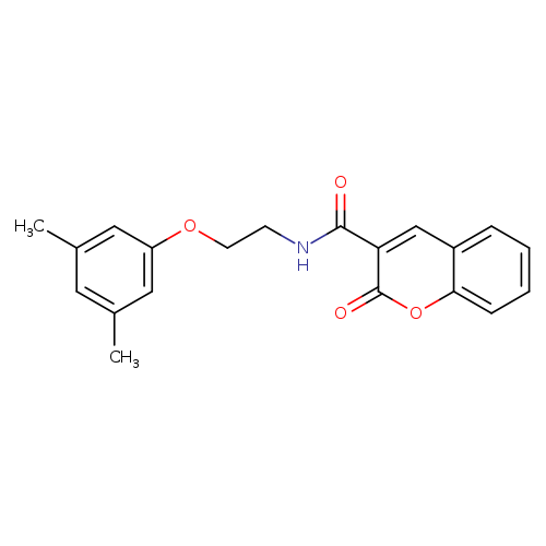 N-[2-(3,5-dimethylphenoxy)ethyl]-2-oxo-2H-chromene-3-carboxamide