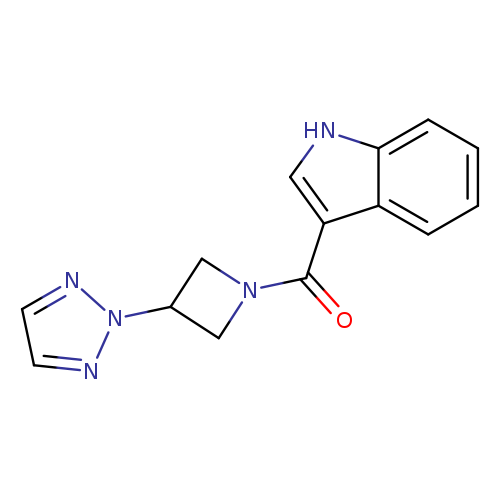 3-[3-(2H-1,2,3-triazol-2-yl)azetidine-1-carbonyl]-1H-indole