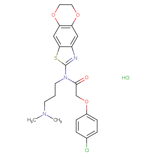 2-(4-chlorophenoxy)-N-[3-(dimethylamino)propyl]-N-{10,13-dioxa-4-thia-6-azatricyclo[7.4.0.0^{3,7}]trideca-1,3(7),5,8-tetraen-5-yl}acetamide hydrochloride