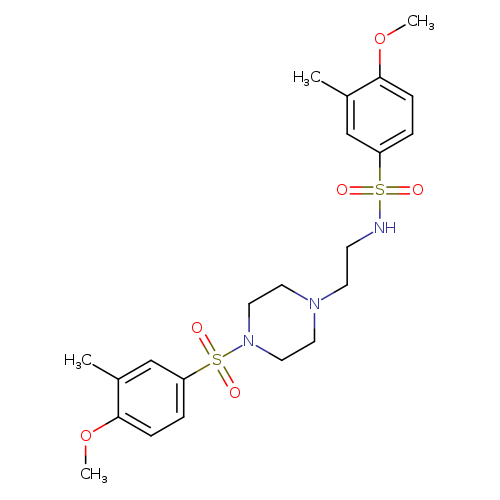 4-methoxy-N-{2-[4-(4-methoxy-3-methylbenzenesulfonyl)piperazin-1-yl]ethyl}-3-methylbenzene-1-sulfonamide