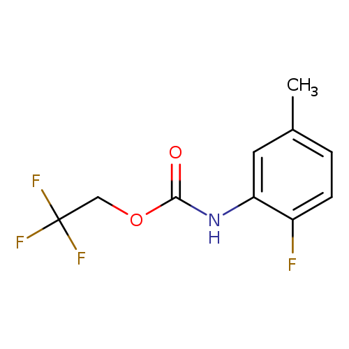 2,2,2-trifluoroethyl N-(2-fluoro-5-methylphenyl)carbamate