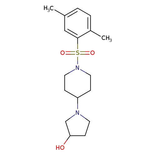 1-[1-(2,5-dimethylbenzenesulfonyl)piperidin-4-yl]pyrrolidin-3-ol