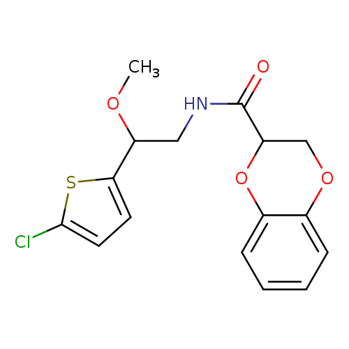 N-[2-(5-chlorothiophen-2-yl)-2-methoxyethyl]-2,3-dihydro-1,4-benzodioxine-2-carboxamide