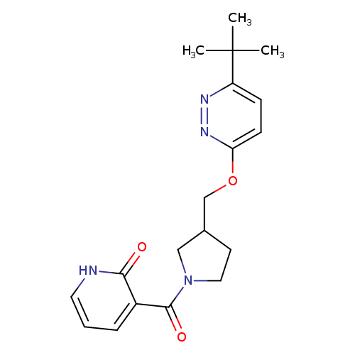 3-(3-{[(6-tert-butylpyridazin-3-yl)oxy]methyl}pyrrolidine-1-carbonyl)-1,2-dihydropyridin-2-one